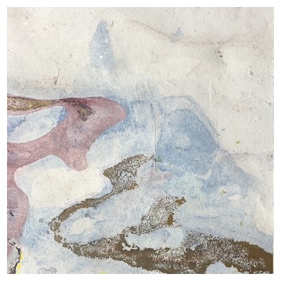 bewegt 4, Acryl auf Papier, 30x30 cm